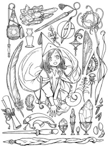 Ательє чаклунських капелюхів. Розмальовка. Фото 4