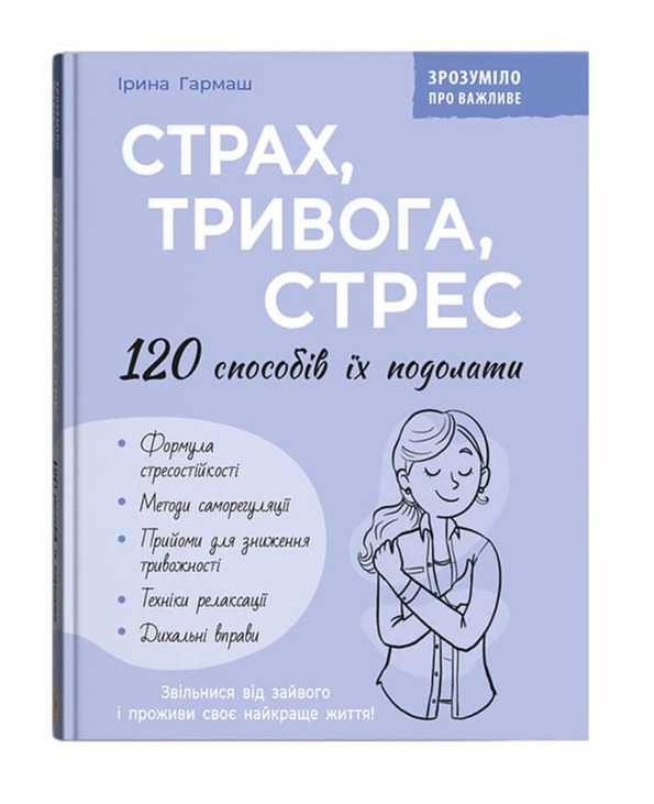 Зрозуміло про важливе. Страх, тривога, стрес. 120 способів їх подолати